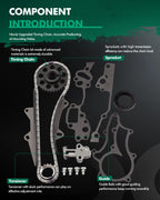 Timing Chain Kit with 2 Metal Guides for Toyota 4Runner Pickup 22R 22RE (1985–1995)