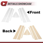 Set of 8 Door Pillar Window Trim for Nissan Sentra (2013–2017) Chrome