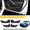 Car Door Anti Kick Pad Sticker Scratch Protector for Toyota Corolla Cross (2022–2025)