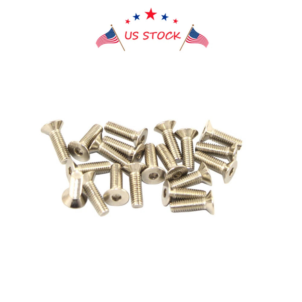 20 PCS Aluminum Fender/Bumper Washer/Bolt Dress Up Kit for Make Model