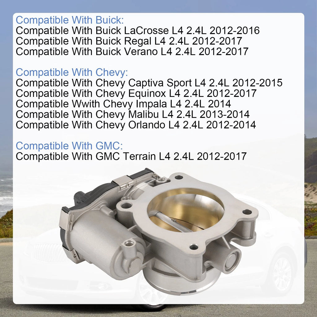 Throttle Body for Chevrolet Equinox Malibu Impala Buick Regal GMC Terrain (2010–2017)