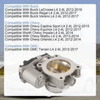 Throttle Body for Chevrolet Equinox Malibu Impala Buick Regal GMC Terrain (2010–2017)