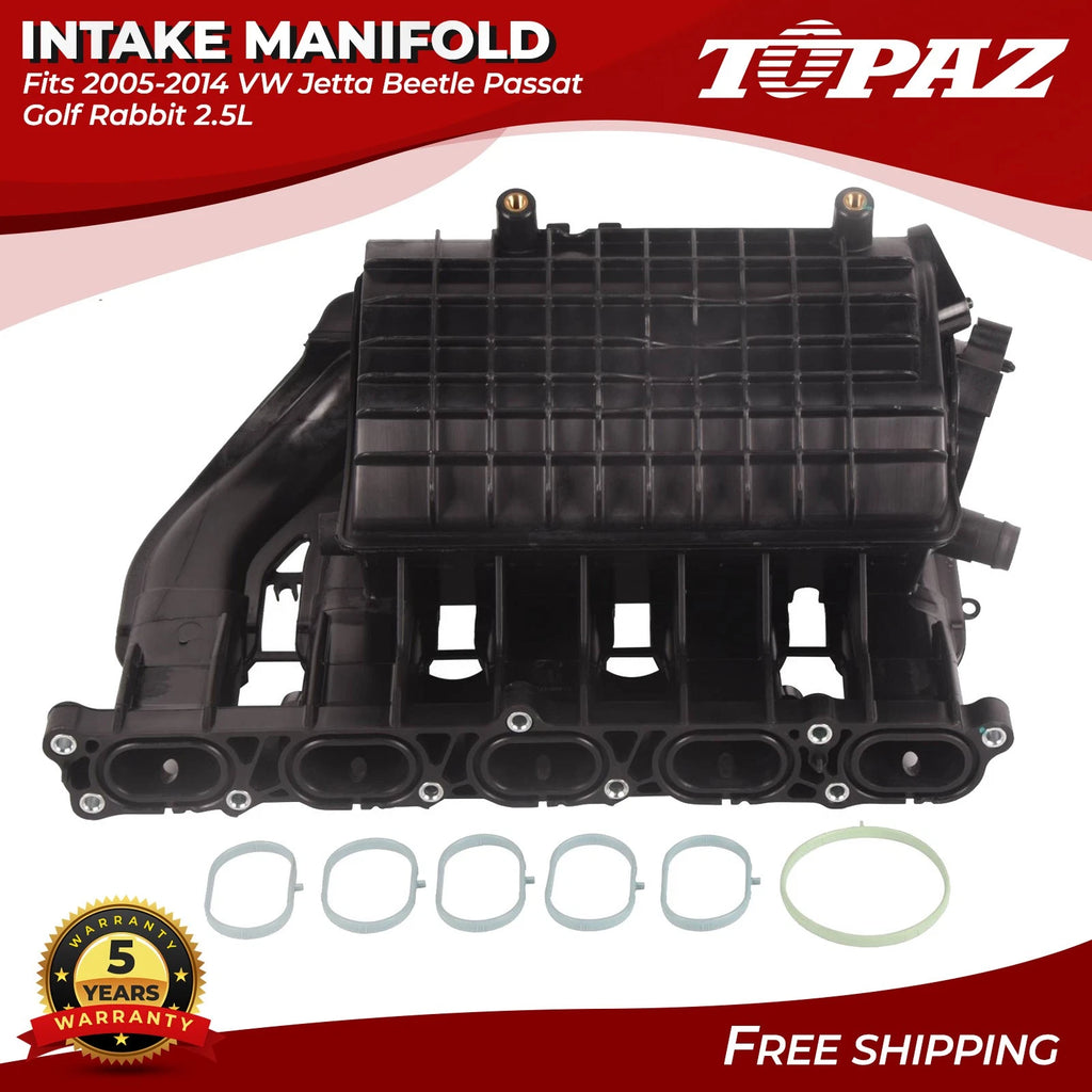 Intake Manifold for VW Jetta Beetle Passat Golf Rabbit 2.5L (2005–2014)