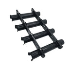 4X Boat Fishing Rod Holder for Marine Accessory (475 x 305mm) Black Plastic