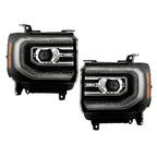 Full LED Projector Headlight Set for GMC Sierra 1500 (2016–2018)