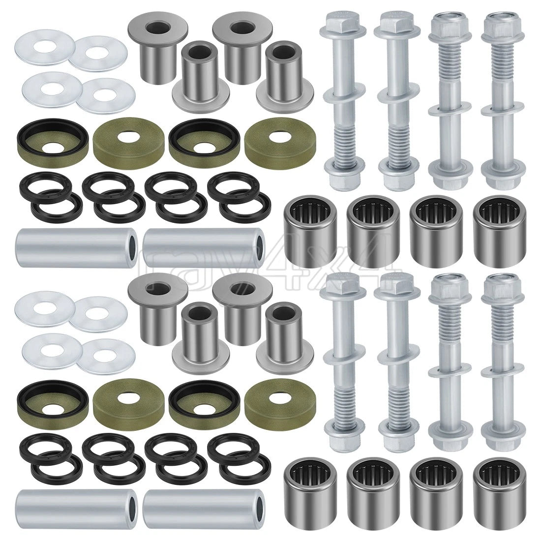 Front Upper & Lower A Arm Bushing Kit for Kawasaki KFX400, Suzuki Z400 (2003–2006)