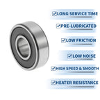 Deep Groove Ball Bearing P2 for Scooter Skateboard Wheel (10x26x8mm)