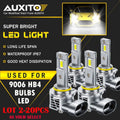 2X AUXITO 9006 LED Headlight Bulbs for M6S EV (2020–2023)