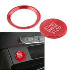 Red Engine Start Button Decorative Ring Cover for Audi A4L A5 A6L A7 A8