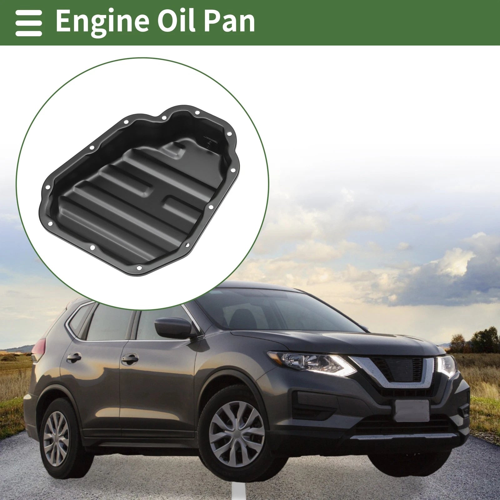 Engine Oil Pan for Nissan Rogue (2014–2020) No.11110JG31A