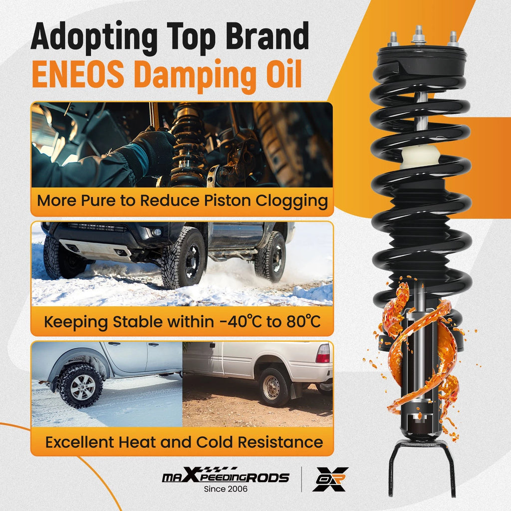Complete Shocks Struts Coil Spring Set for Dodge Ram 1500 4WD (2009–2010)