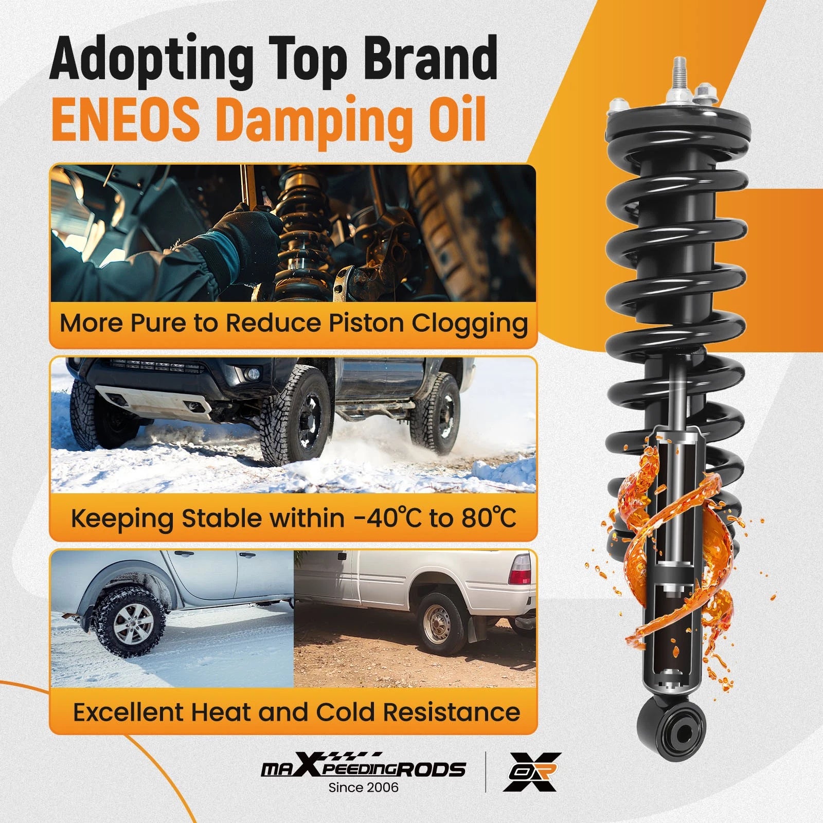 Front Struts & Rear Shock Absorbers for Toyota 4Runner 4WD (1996–2002)