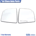 Pair of Rear View Mirror Glass with Backplate for Ford F150 (2015–2017)