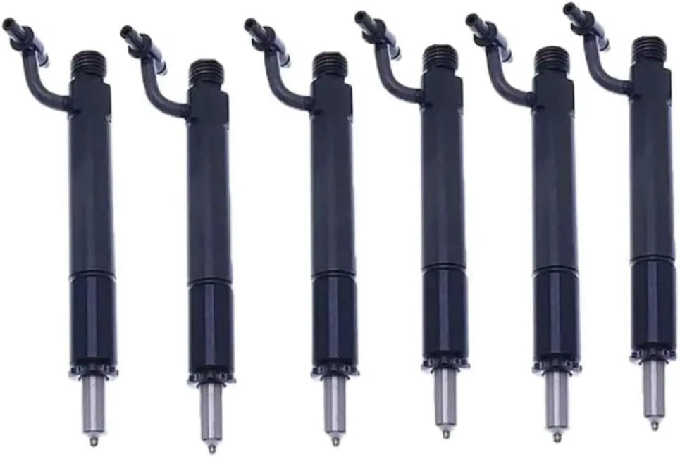 Set of 6 Fuel Injectors 675967C91 631571C91 for Case Tractor 966-1566