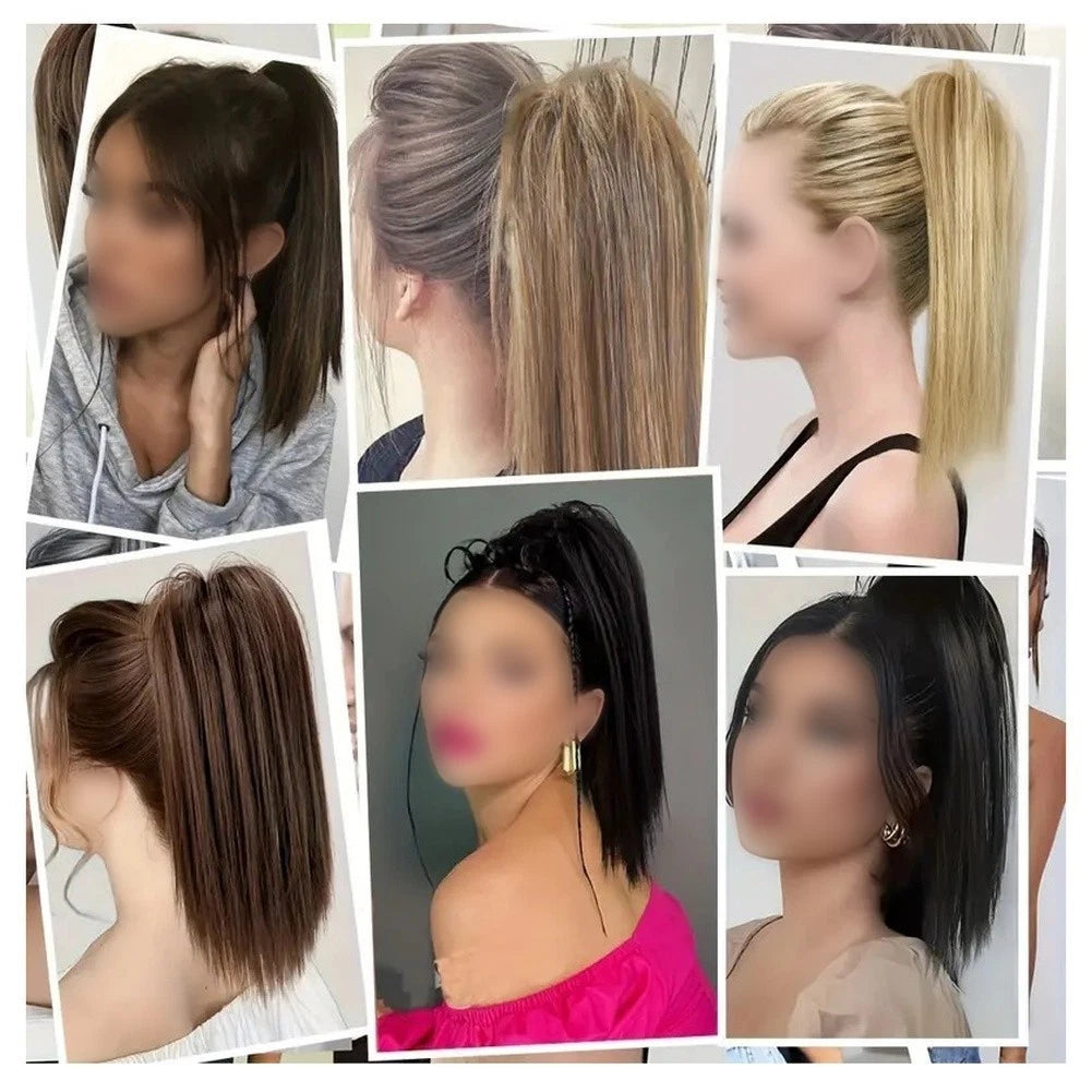 Synthetic Hair Ponytail Extensions Half Up 35cm (Waterfall Style)