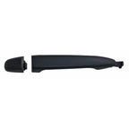 Replacement Black Plastic Front Passenger Side Exterior Door Handle w/o Keyhole