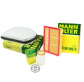 Mann Oil Air Paper Cabin Filter Service Kit for Mercedes W202 C208 C280 CLK320 (1994–2002)
