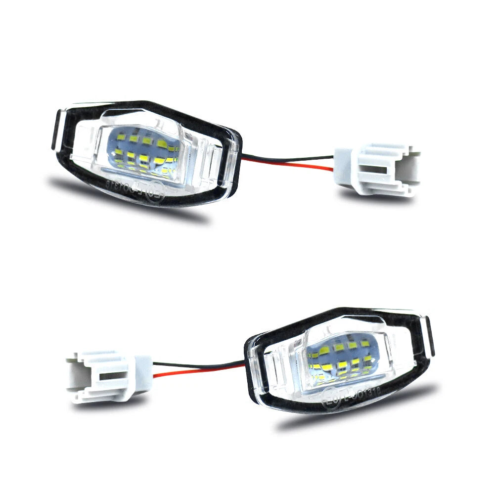 2X License Plate Lights for Honda Pilot (2003–2008) White LED