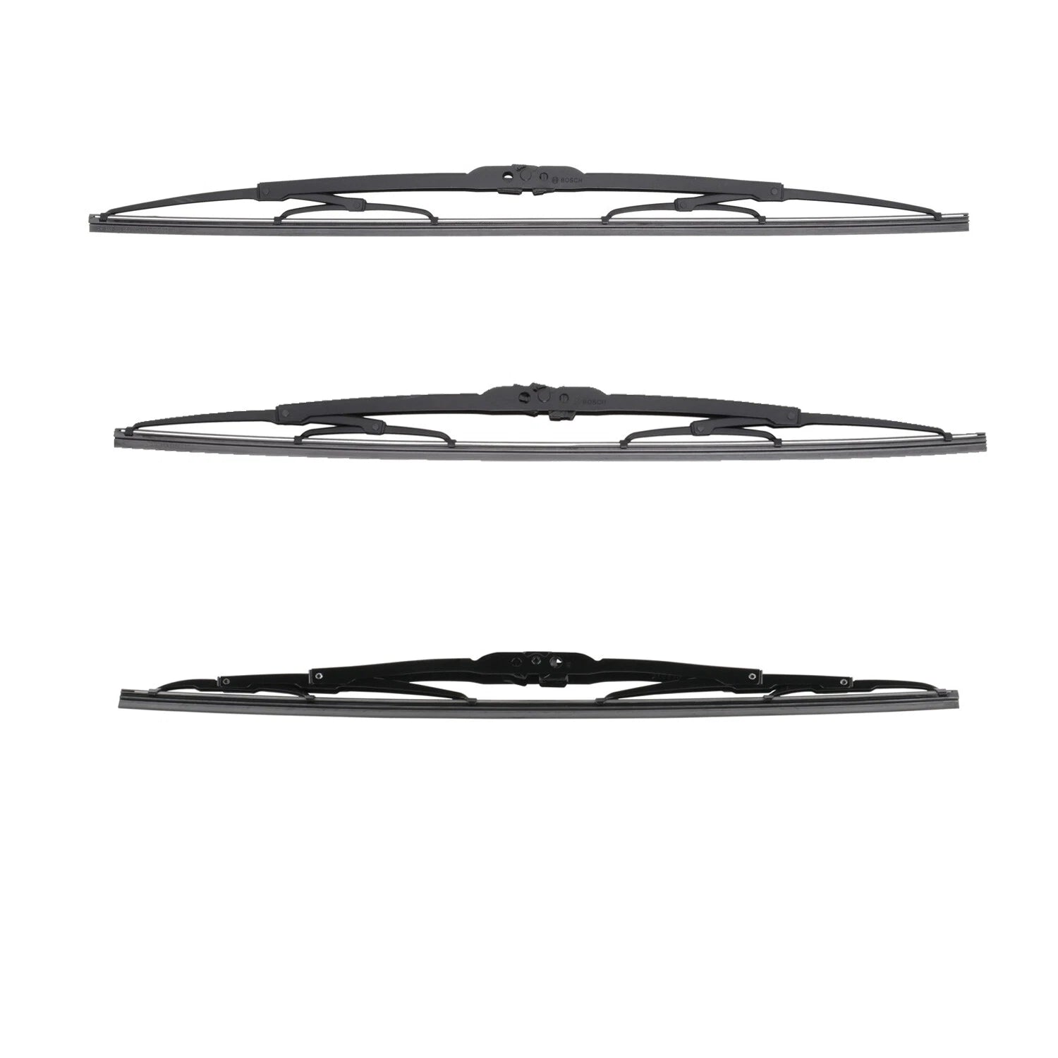 3pc Wiper Blade Kit for Bosch Micro Edge (Front LH 21", RH 19", Rear 18")