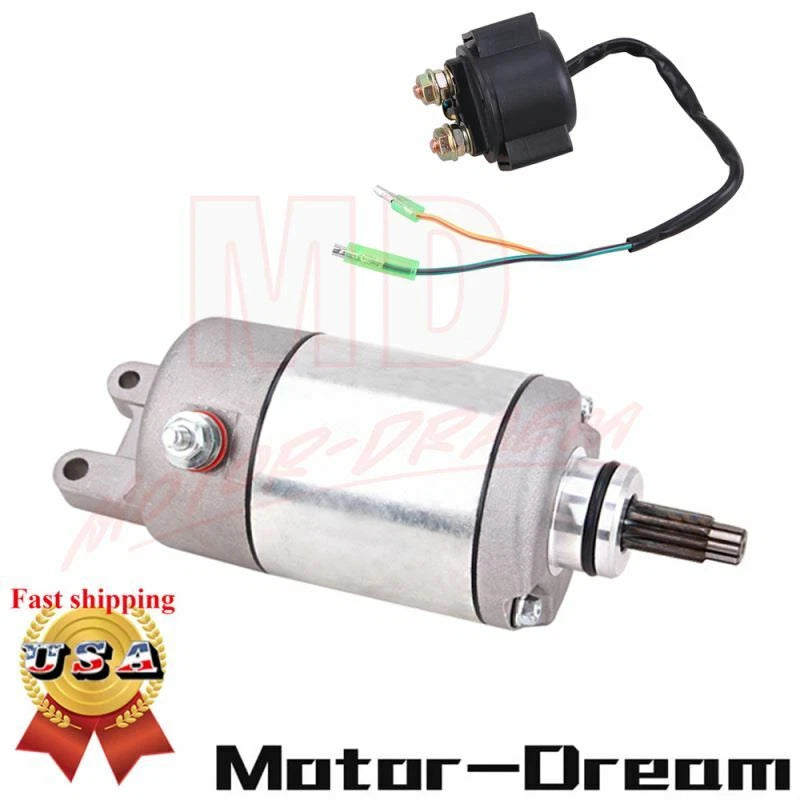 Starter & Relay Solenoid for Honda TRX300EX Fourtrax 300 (1993–2003)