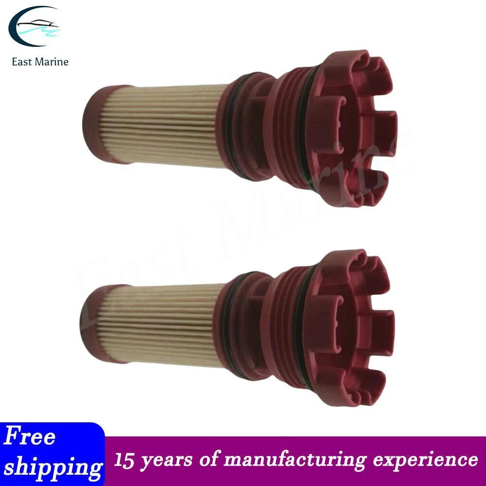 2X Fuel Filter for Mercruiser Stern Drive 4.5 6.2L (18-7981, 35-8M0122423)