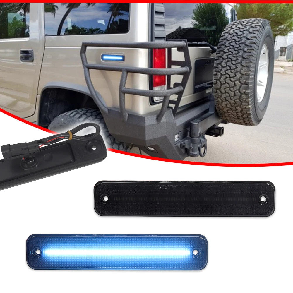 Smoke LED Fender Side Marker Signal Lights for Hummer H2 (2003–2009)