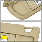 Left Side Sun Visor for Honda Civic (2006–2008) Pearl Ivory