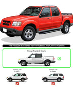 iBoard Black Running Boards for Ford Explorer Sport Trac (2001-2006)