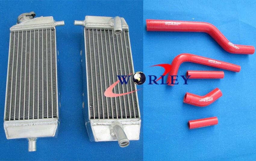 Aluminum Radiator + Hose for Kawasaki KX250F KXF250, Suzuki RMZ250 (2004)