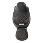 Black Driver/Passenger Seat for Harley Touring Street Road Glide (2009–2023)