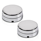 Set of 4 Rear Wheel Hub Center Caps for Dodge Ram 3500 (2003–2017) Silver