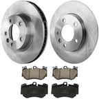 Set of 2 Brake Disc and Pad Kits for Porsche Cayenne