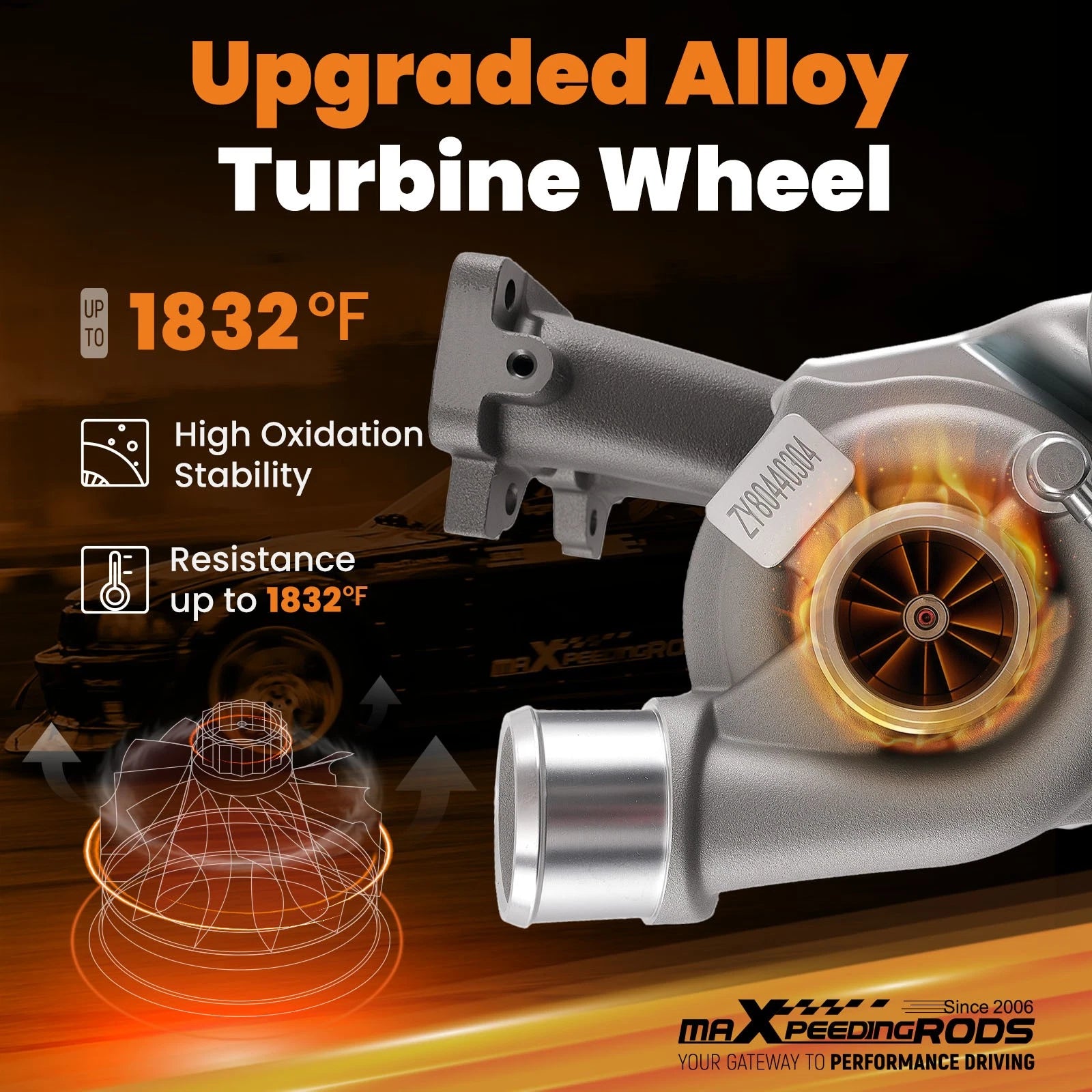 Upgraded Billet Turbo for Polaris RZR XP Turbo (2016–2021) 3023297