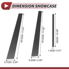 6 Pcs Door Pillar Window Trim for Mitsubishi Lancer (2008–2017) Carbon Fiber
