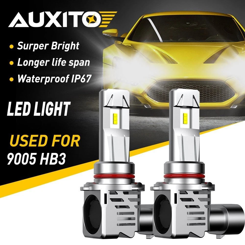 AUXITO 9005 HB3 LED Headlight Bulbs Kit for EXC (6500K, 24000LM)