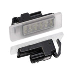 White LED License Plate Light Pair for Infiniti Q50 Q60 (2017–2022)
