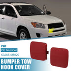 Pair Front Tow Hook Cap 53285-0R020 for Toyota RAV4 (2009–2012)