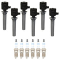 Set of 6 Ignition Coils & Spark Plugs for Mazda Tribute V6 (2001–2006)