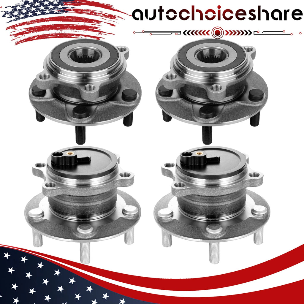Set of 4 Wheel Hub Bearing Assemblies for Mazda 3 (2014–2018)