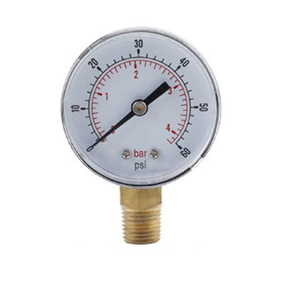 Air Pressure Gauge 14 Inch BSPT Thread 060PSI for Radial Mounting