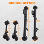 Set of 4 Rear Upper Lower Trailing Control Arms for Pathfinder QX4 (1997–2003)
