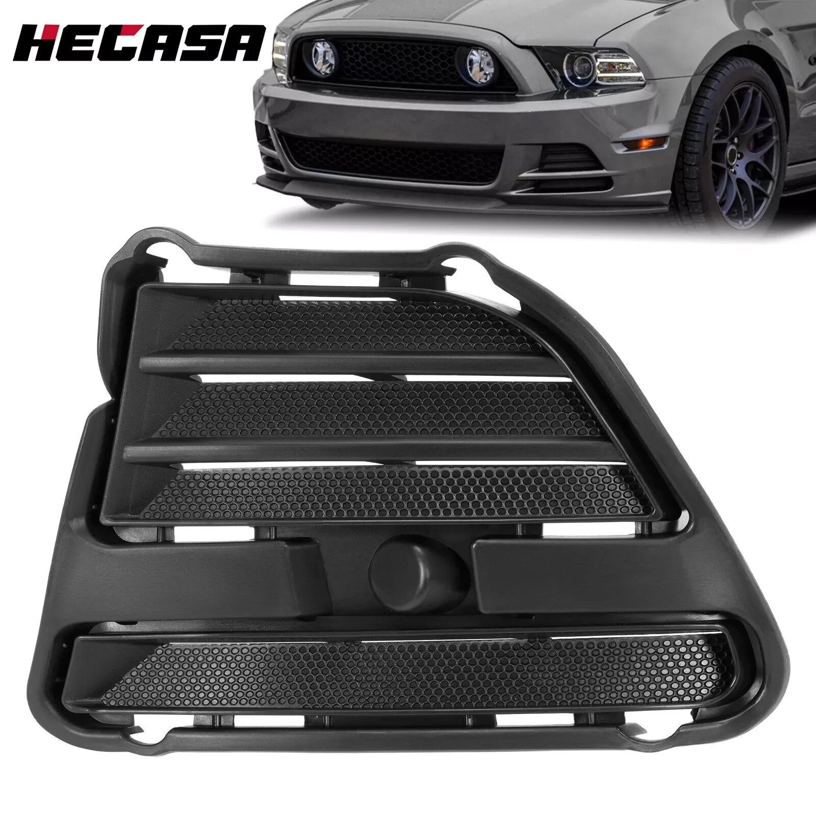 Fog Light Cover for Ford Mustang (2013–2014) - Driver Side, Black