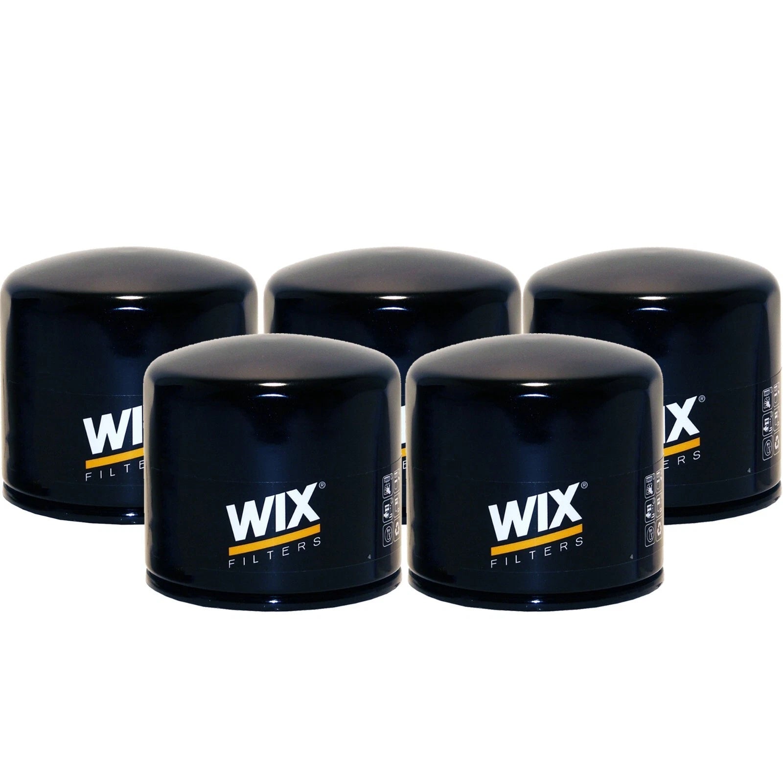 Set of 5 Engine Oil Filters for Chevy, Dodge, Ford, Geo, GMC, Honda, Kia
