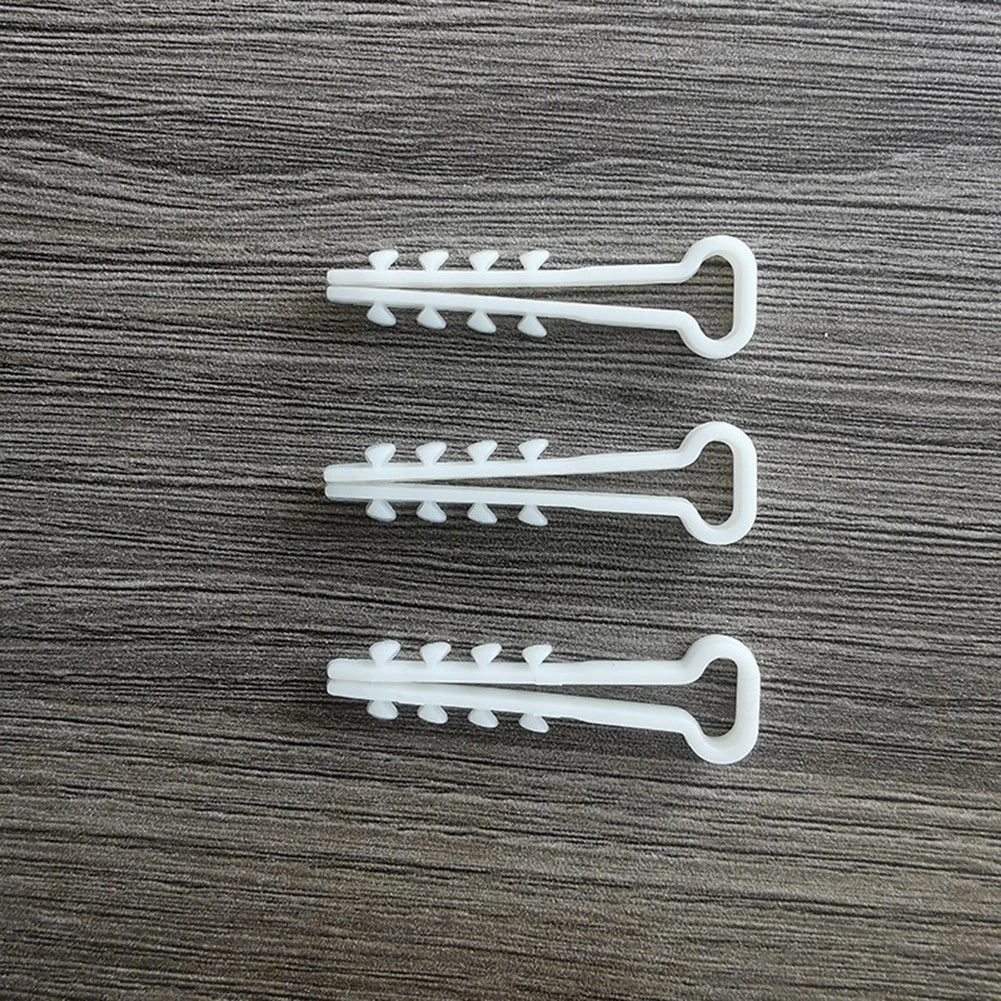 Plastic Dowel Clamp Cable Clips for Round Wire (5-8mm) Pack of 100