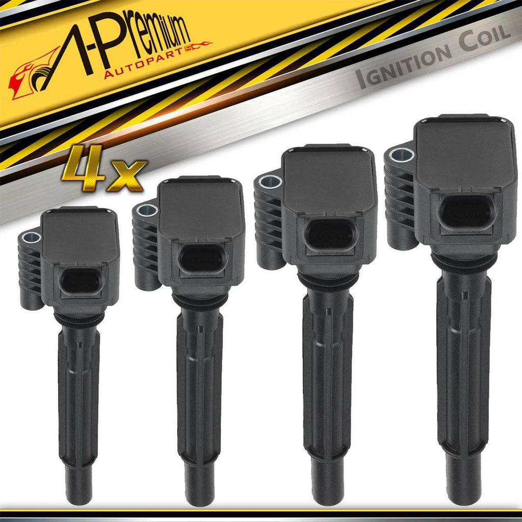 Set of 4 Ignition Coils for Jeep Renegade (2015–2018) Dodge Dart (2013–2016) Fiat 500