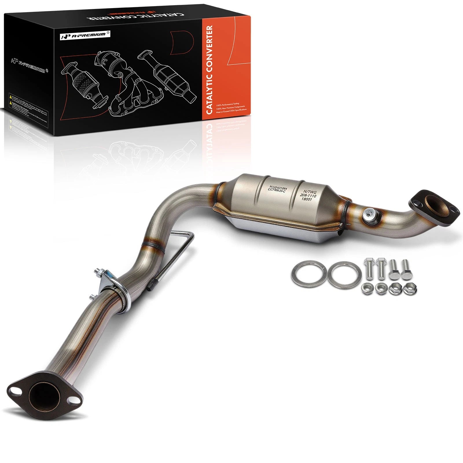 Rear Left Catalytic Converter for Toyota 4Runner Lexus GX460 (2005-2009)
