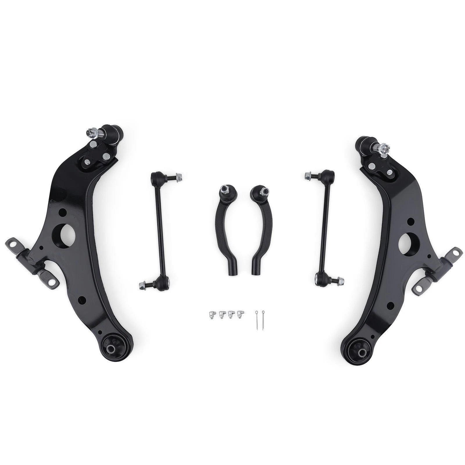 6X Front Control Arms Sway Bar End Link Tie Rod End for Toyota Sienna (2004–2010)