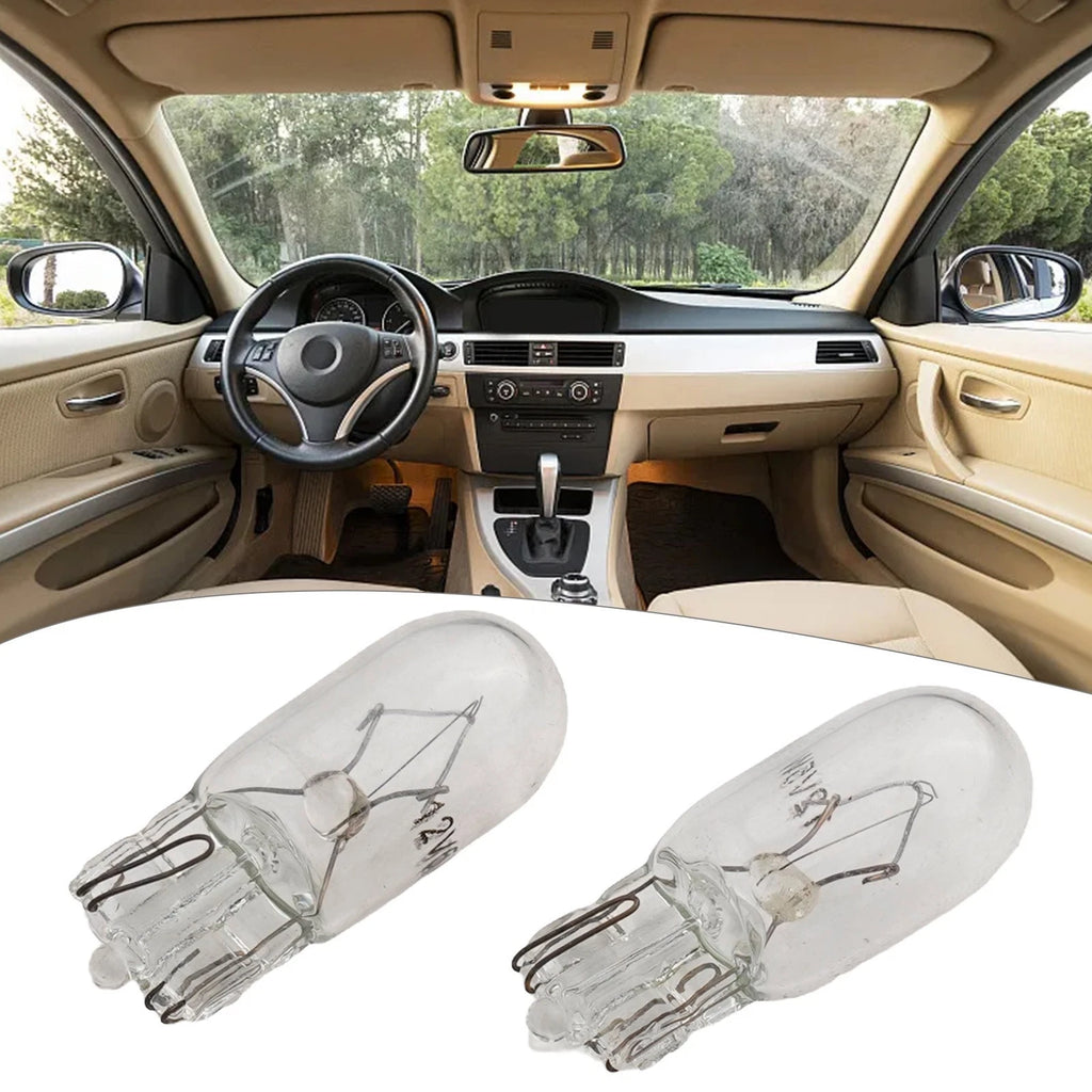 Pack of 100 194 T10 Clear Wedge Bulbs for Cars Boats RVs