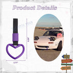 Tsurikawa Handle Ring Heart for Purple Toyota Tundra (2007-2021)