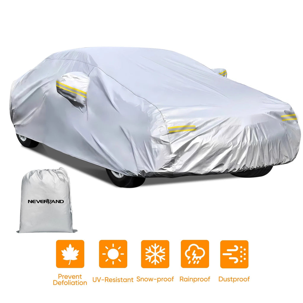 Car Cover for Sedan (Waterproof, Dust, Rain, Snow, Scratch Resistant)